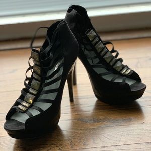 H by Halston Viola | Satin stilettos